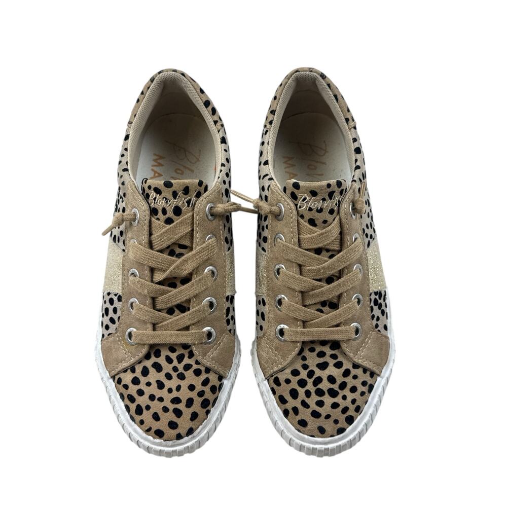 Blowfish Malibu Wave Sneakers Cheetah Leopard Multi Mix Beige Black 8